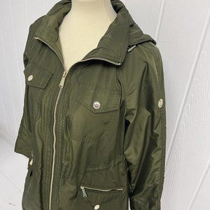 Michael Kors Army Green Utility Jacket / Cargo Coat - Size XS